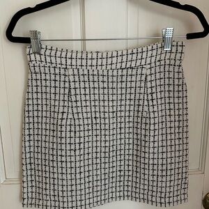 Black and White Mini skirt and jacket set